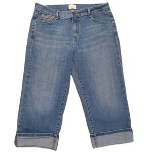 Levi’s San Francisco 515 Capri Womens 10 (30x19) Jeans Cropped Cuffed Blue Denim
